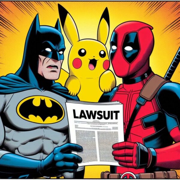Capa sobre crossover batman e deadpool